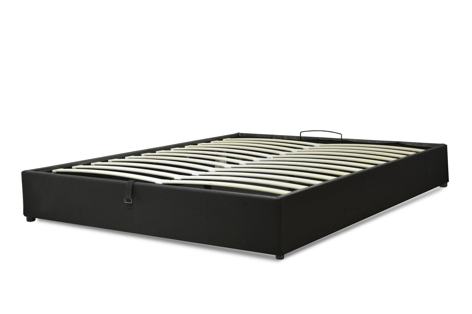 Vegas Bett mit Stauraum: Untergestell aus Kunstleder oder Stoff mit flexiblen Latten