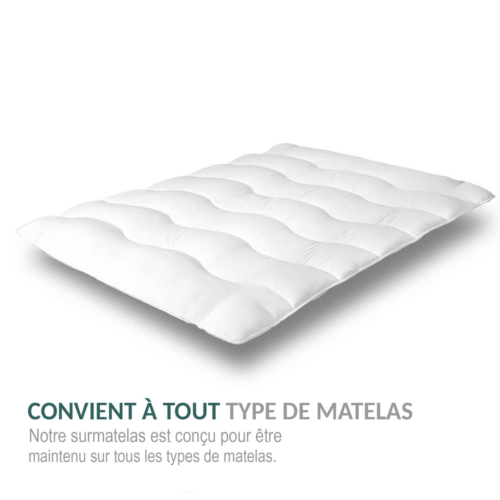 Surmatelas Nuage : microfibre et protège matelas