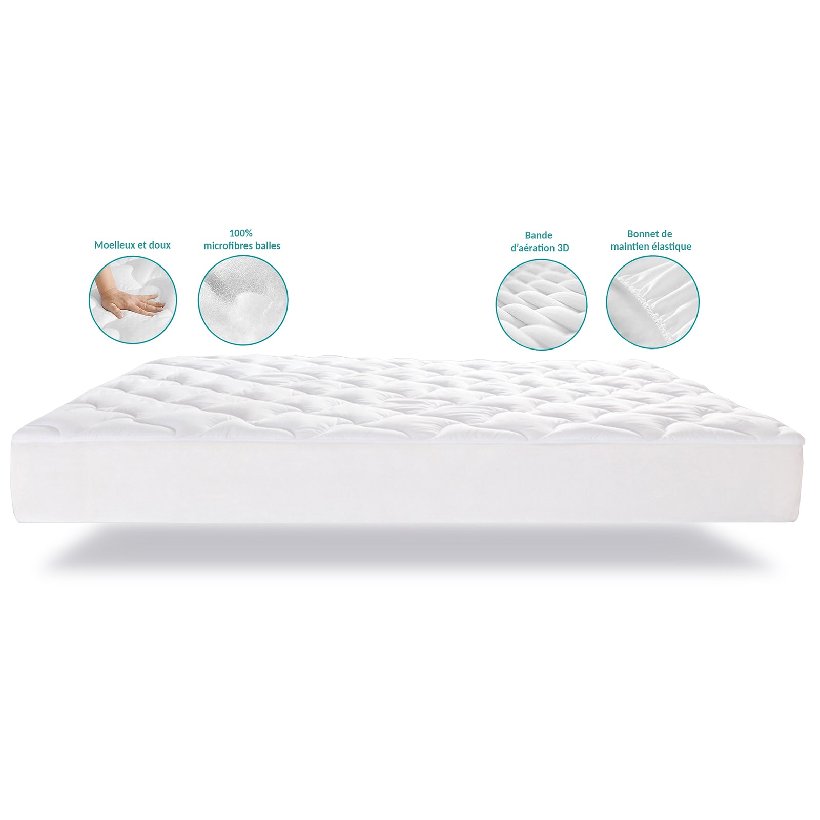 Pack Promo Luxe : Surmatelas + Couette & Oreillers