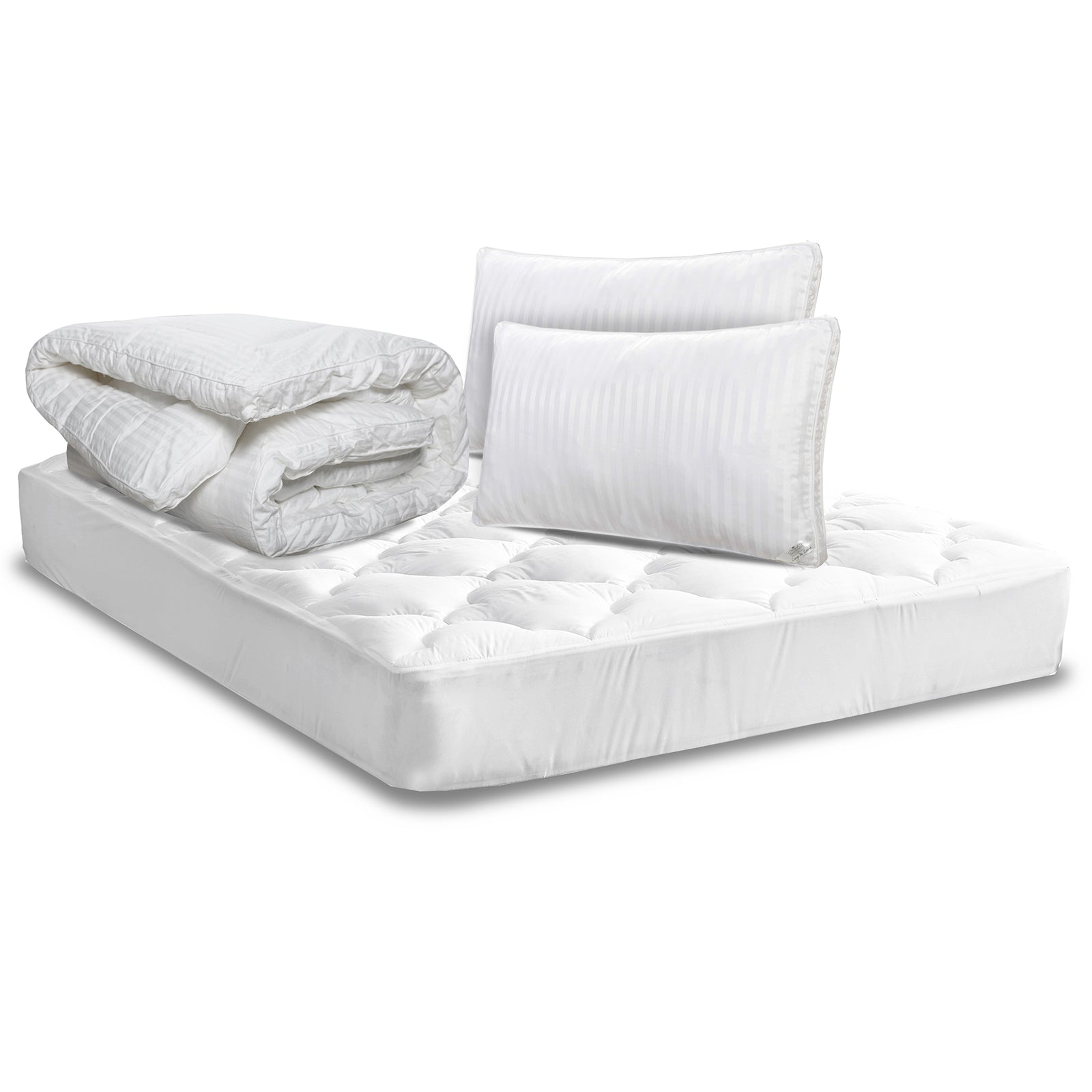 Pack Promo Luxe : Surmatelas + Couette & Oreillers