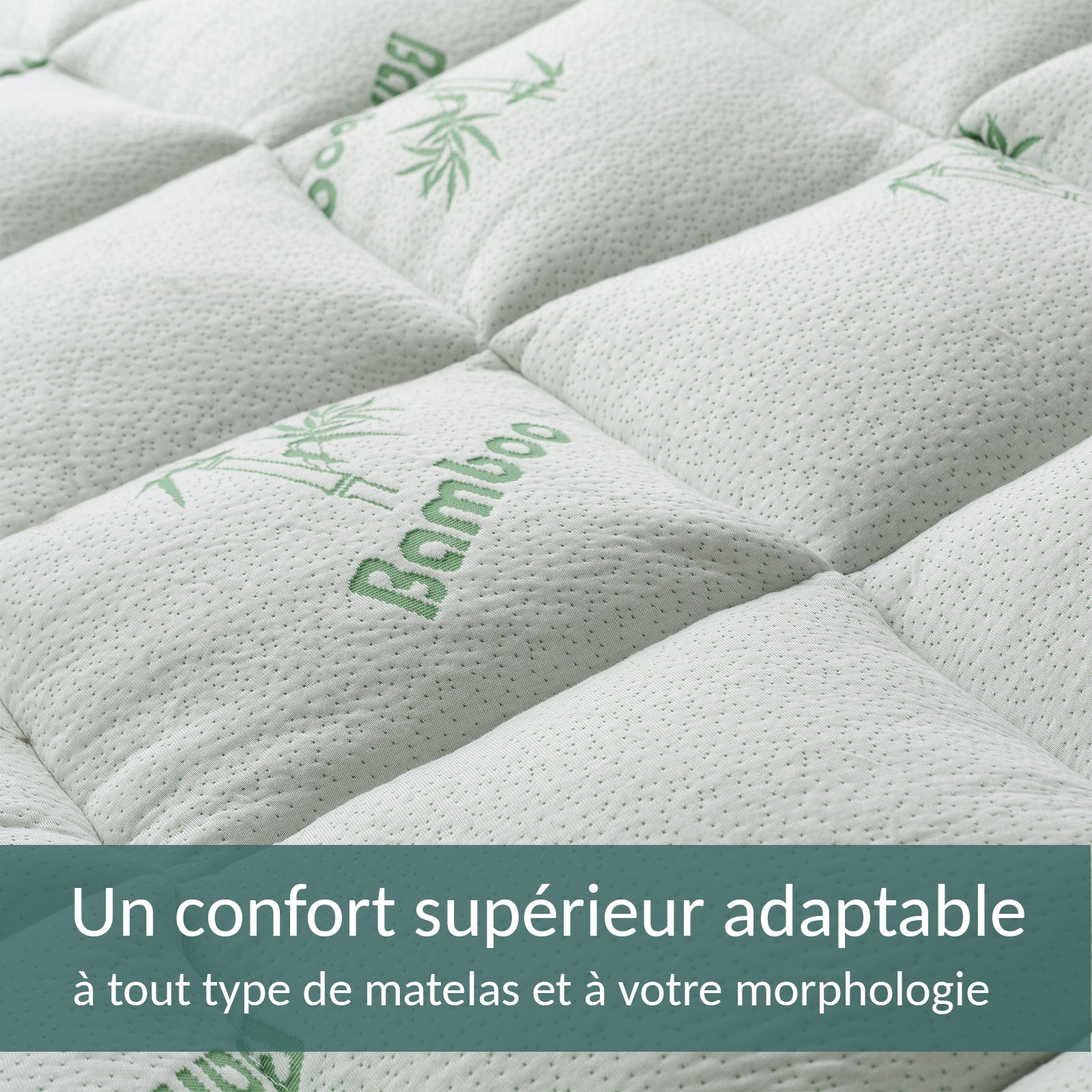 Surmatelas bambou microfibre - Collection Bamboo