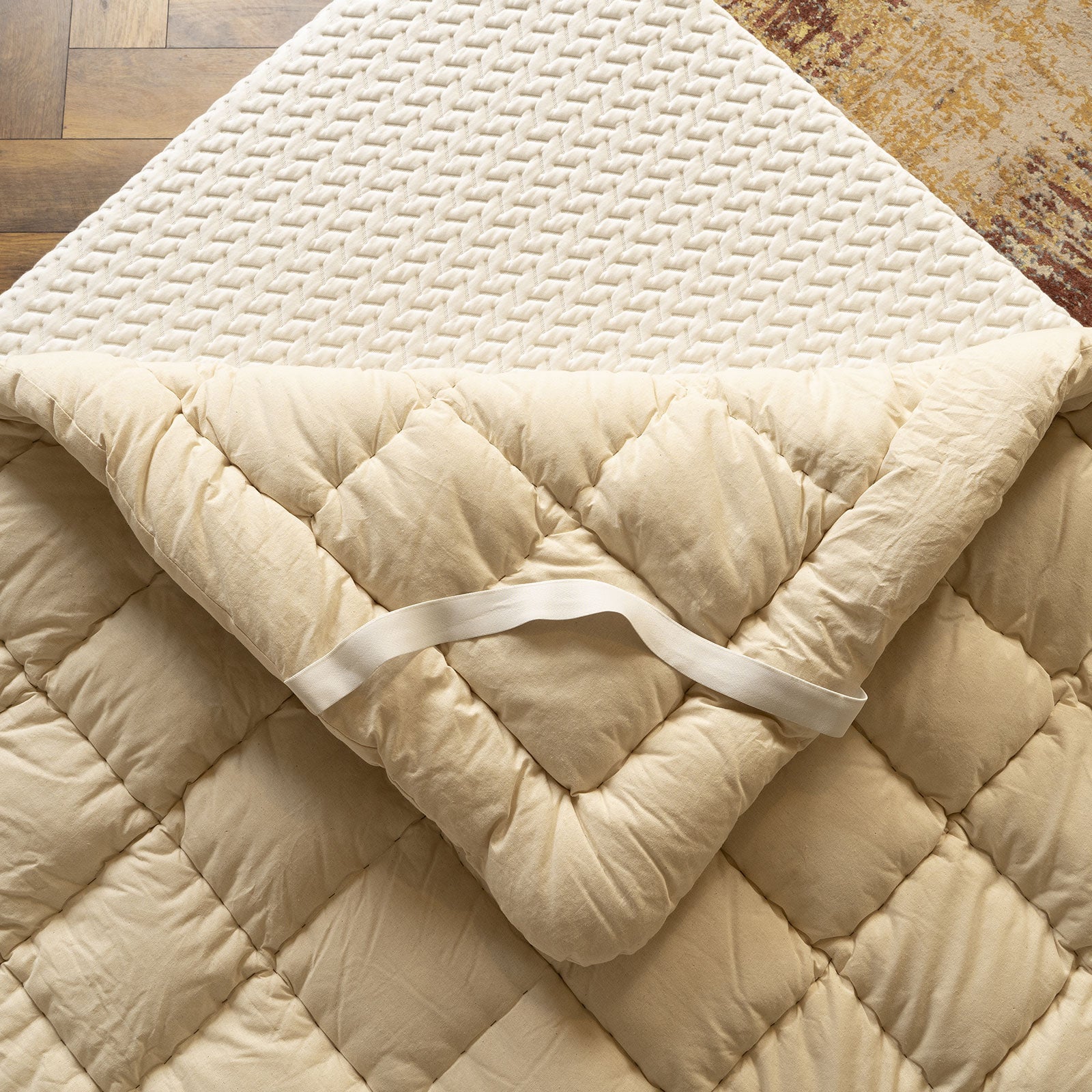 Fjord Matratzenauflage: 100% Bio-Merino-Schurwolle