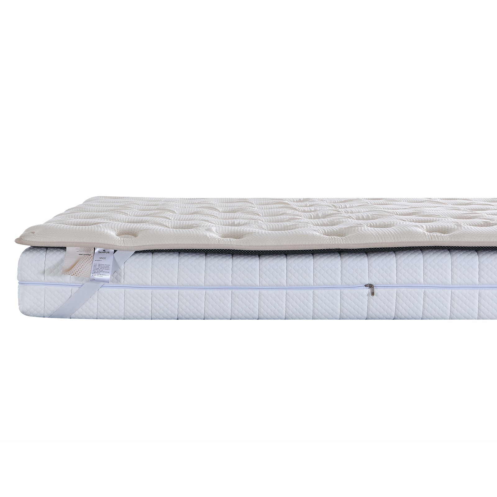 Bamboo Relax Mattress Topper: Bamboo and Latex