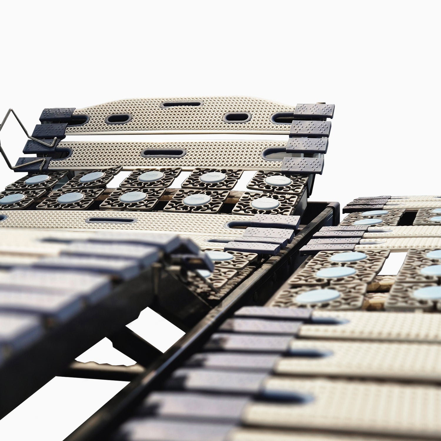 Sommier électrique encastrable, bi-technologie plots + lattes - Collection Sensomatic