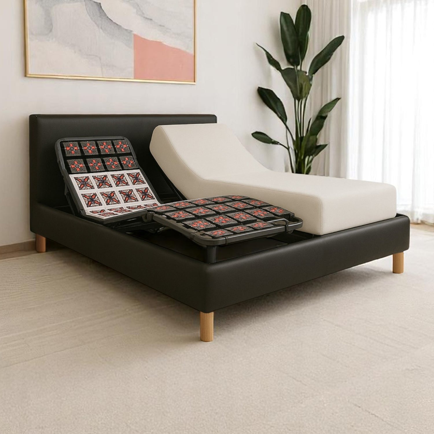 Tête de lit tissu, simili cuir, bouclette, velours côtelé - Accessoire compatible literie électrique