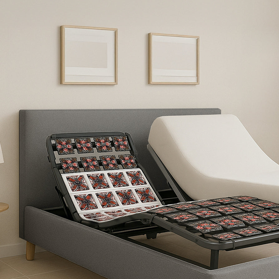 Tête de lit tissu, simili cuir, bouclette, velours côtelé - Accessoire compatible literie électrique