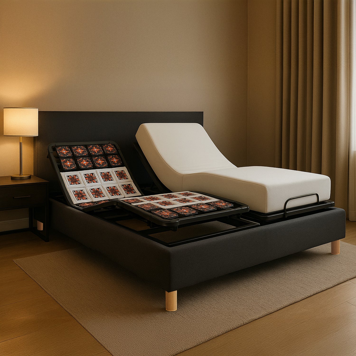 Tête de lit tissu, simili cuir, bouclette, velours côtelé - Accessoire compatible literie électrique