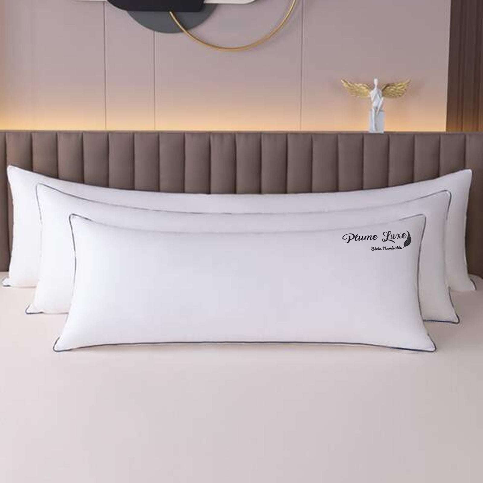 Traversin plume Luxe : ergonomique et tissu coton