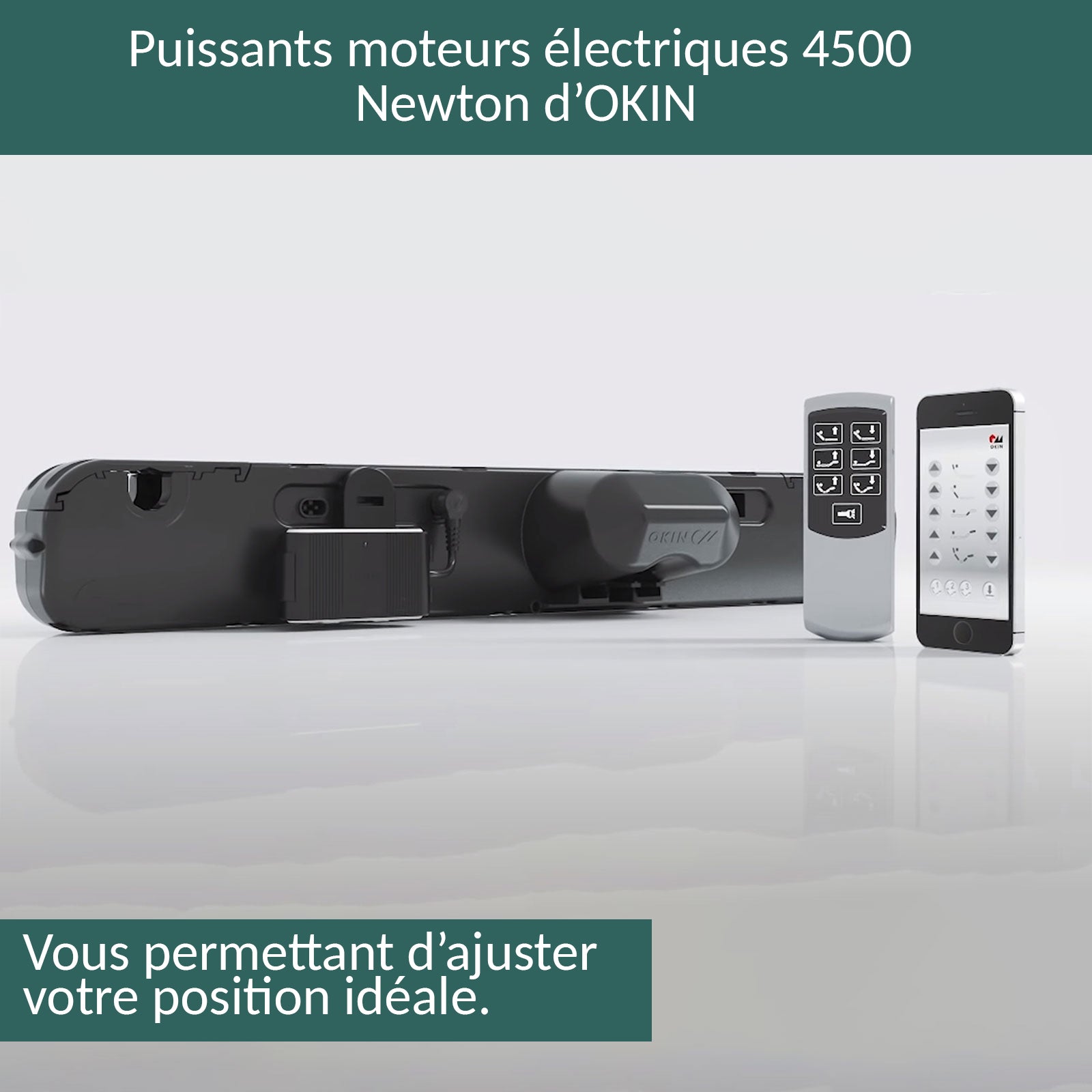 Sommier électrique orthopédique à plots, encastrable - Collection Technoflex
