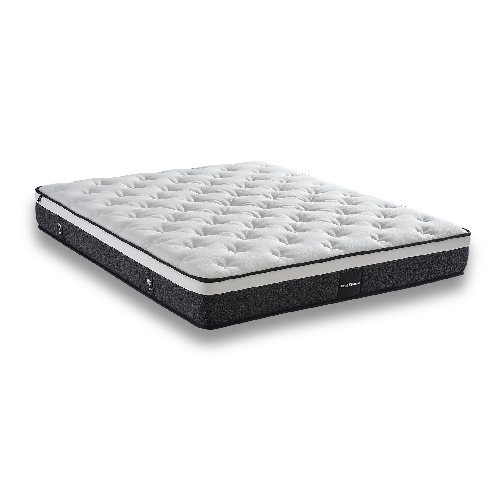 Matelas mémoire de forme et ressorts ensachés 3 zones - Collection Black Diamond