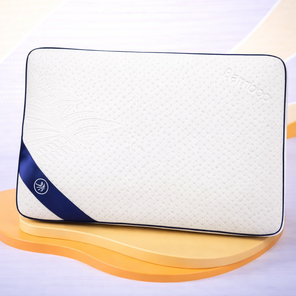 Memory foam pillow, micro-perforated, removable cover - Fantasia Black Collection