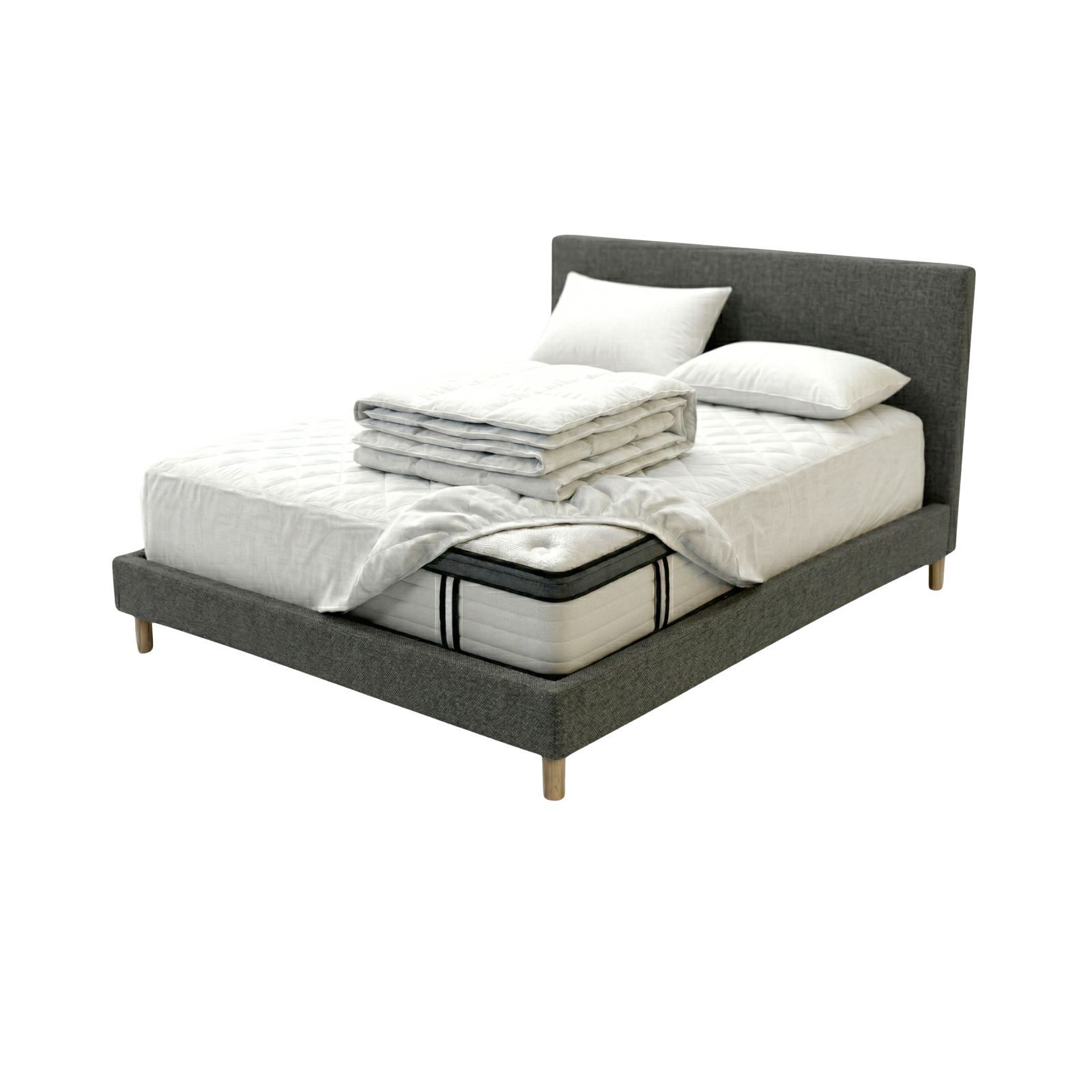 Back-to-School Pack: Bed base + Mattress + Duvet + Pillow