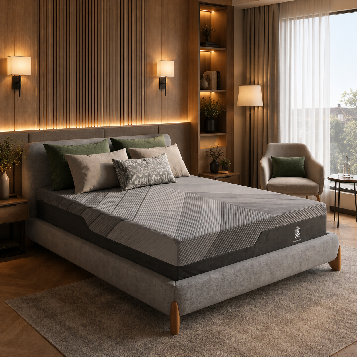 Hybrid multi-zone mattress with memory foam and pocket springs - Breathable Collection