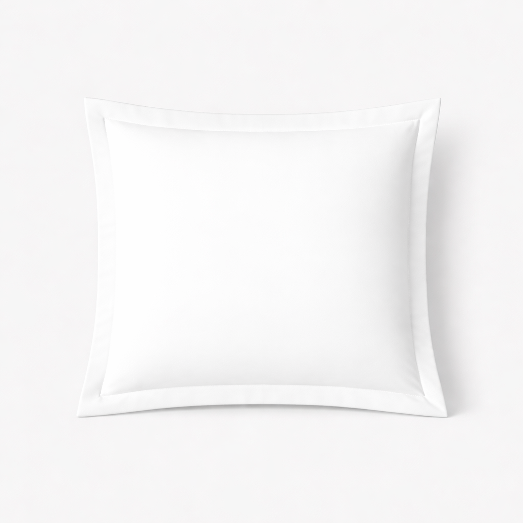 Taie d’oreiller blanche, douce, respirante, lavable, durable - Collection Unie