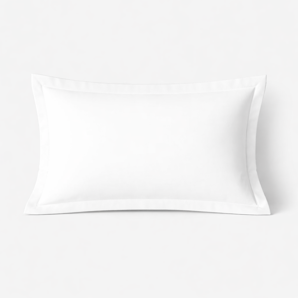 Taie d’oreiller blanche, douce, respirante, lavable, durable - Collection Unie