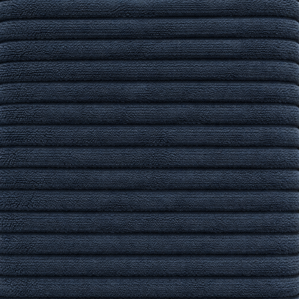 Tête de lit avec housse velours côtelé bleu