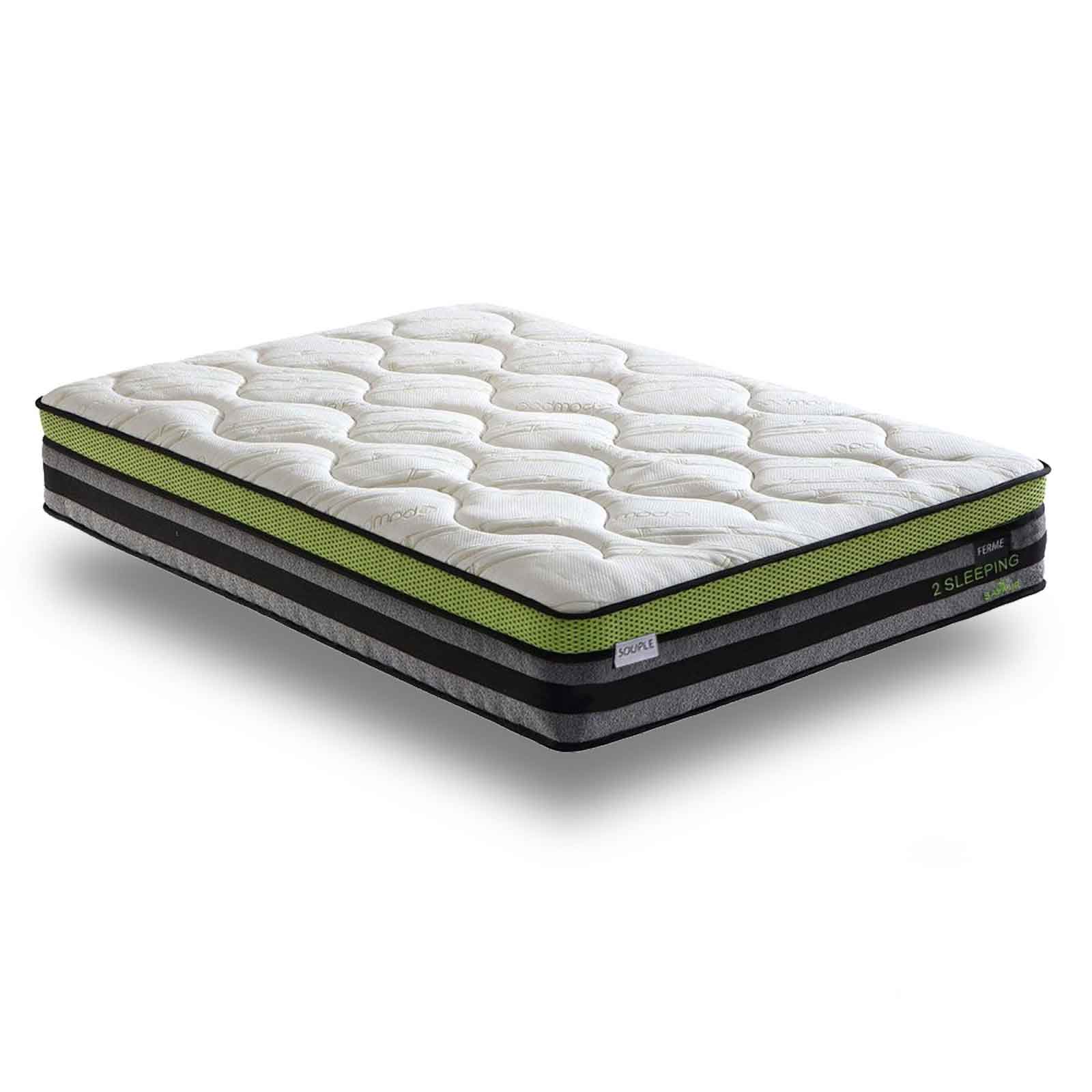 Matelas bi-confort souple/ferme, mémoire de forme, ressorts - Collection Bi-Confort