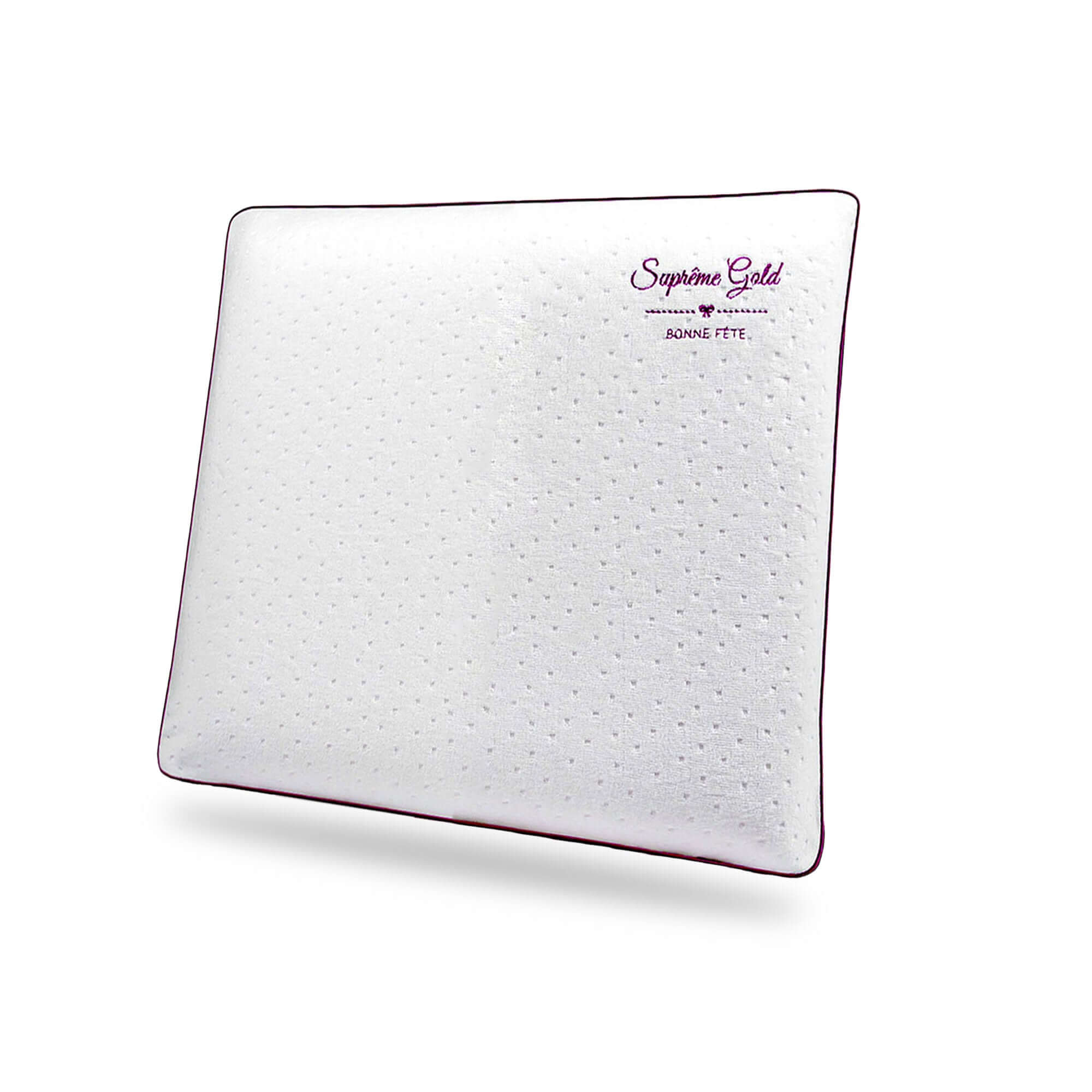 Memory foam pillow, ergonomic, removable cover - Happy Holidays Collection