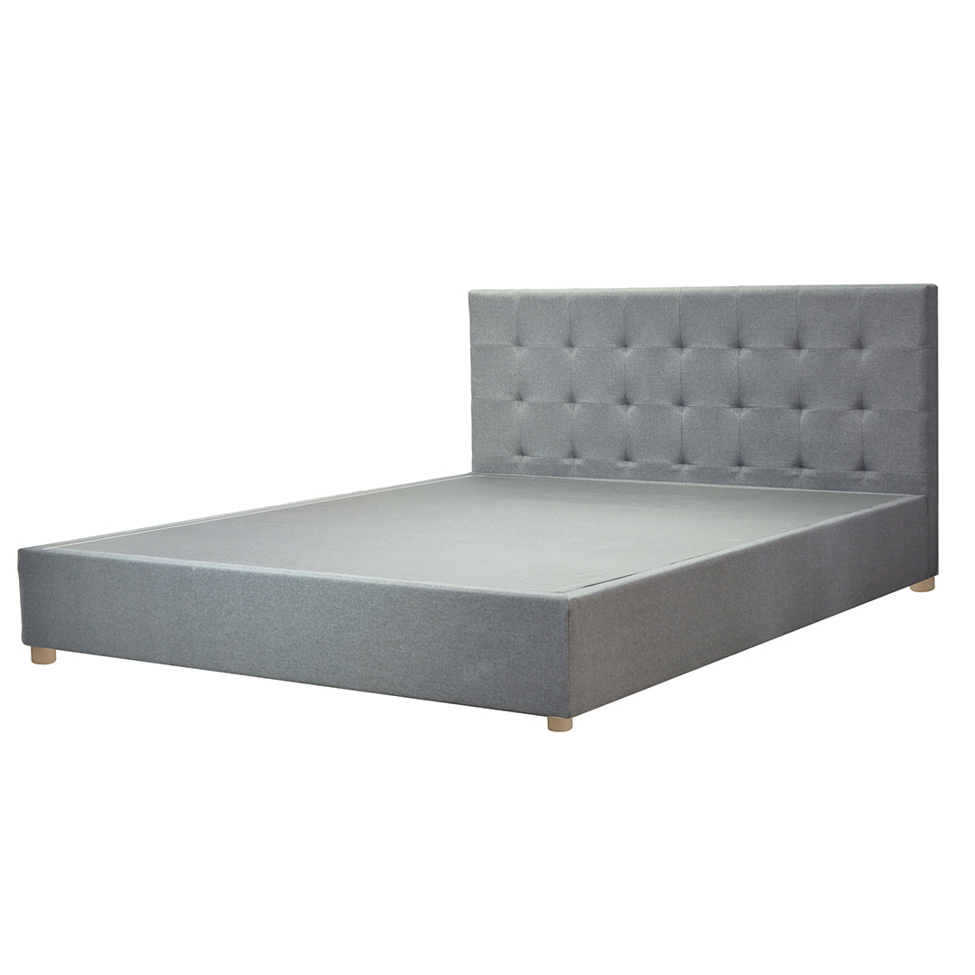Innovatives VariLuxe-Bett - Austauschbares Kopfteil: Stoff- und Holzlattenrost