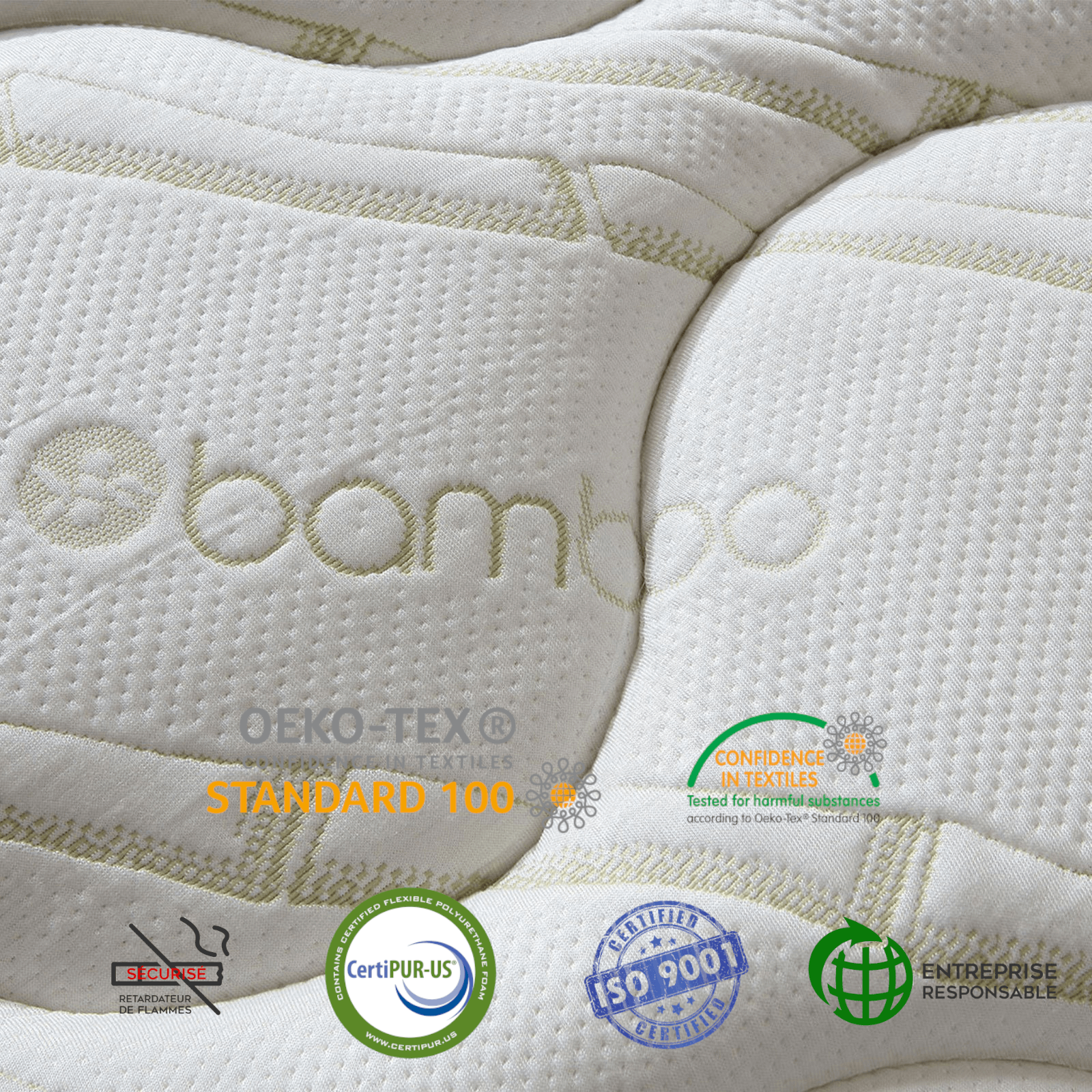 Matelas bi-confort souple/ferme, mémoire de forme, ressorts - Collection Bi-Confort