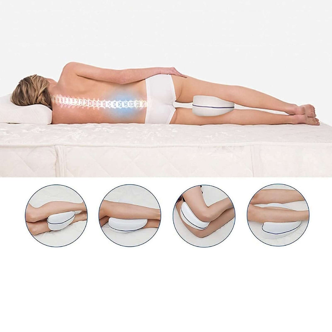 Oreiller jambes à mémoire de forme, orthopédique, douleurs articulaires - Collection Orthopédique