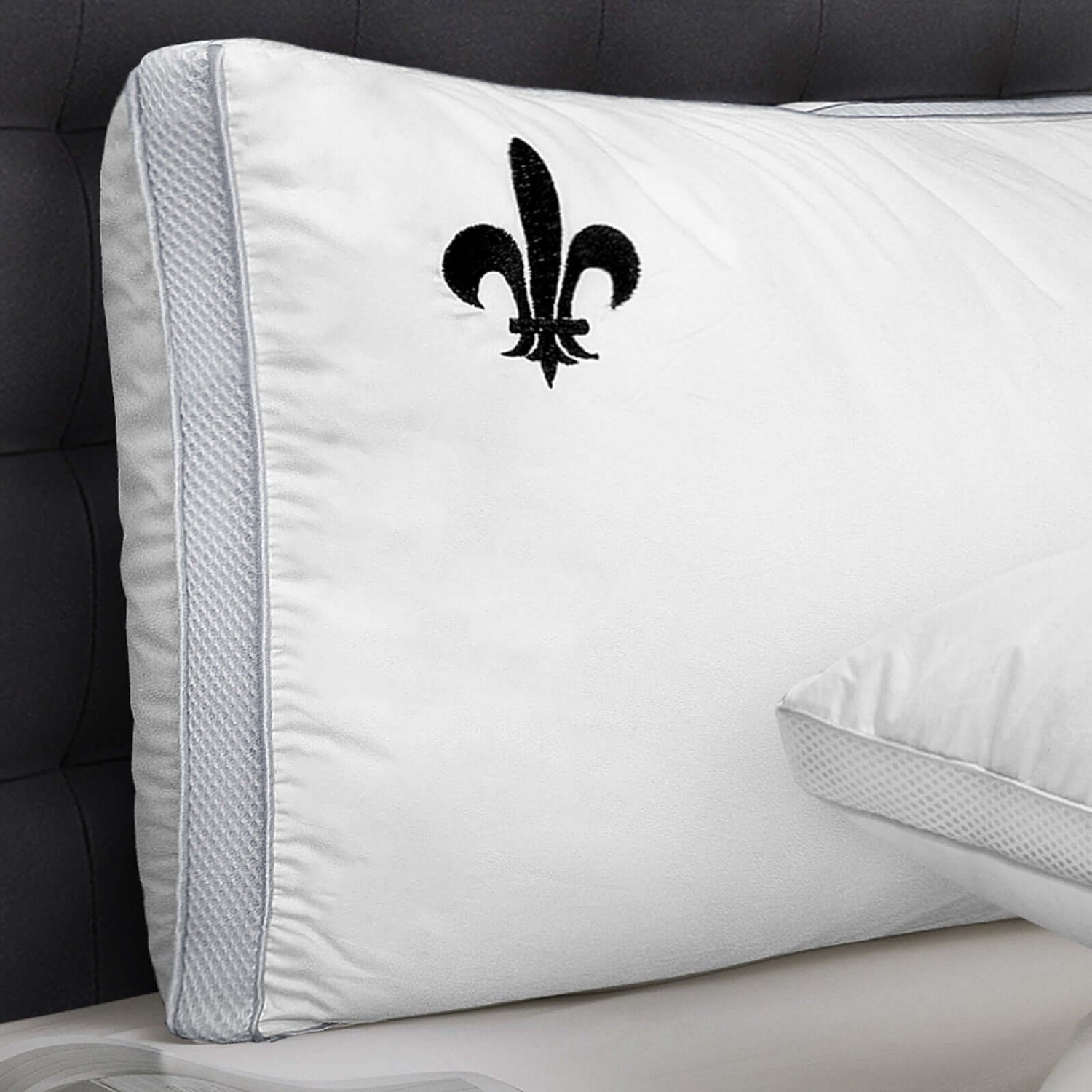 Oreiller ergonomique Softly : microfibre et tissu coton