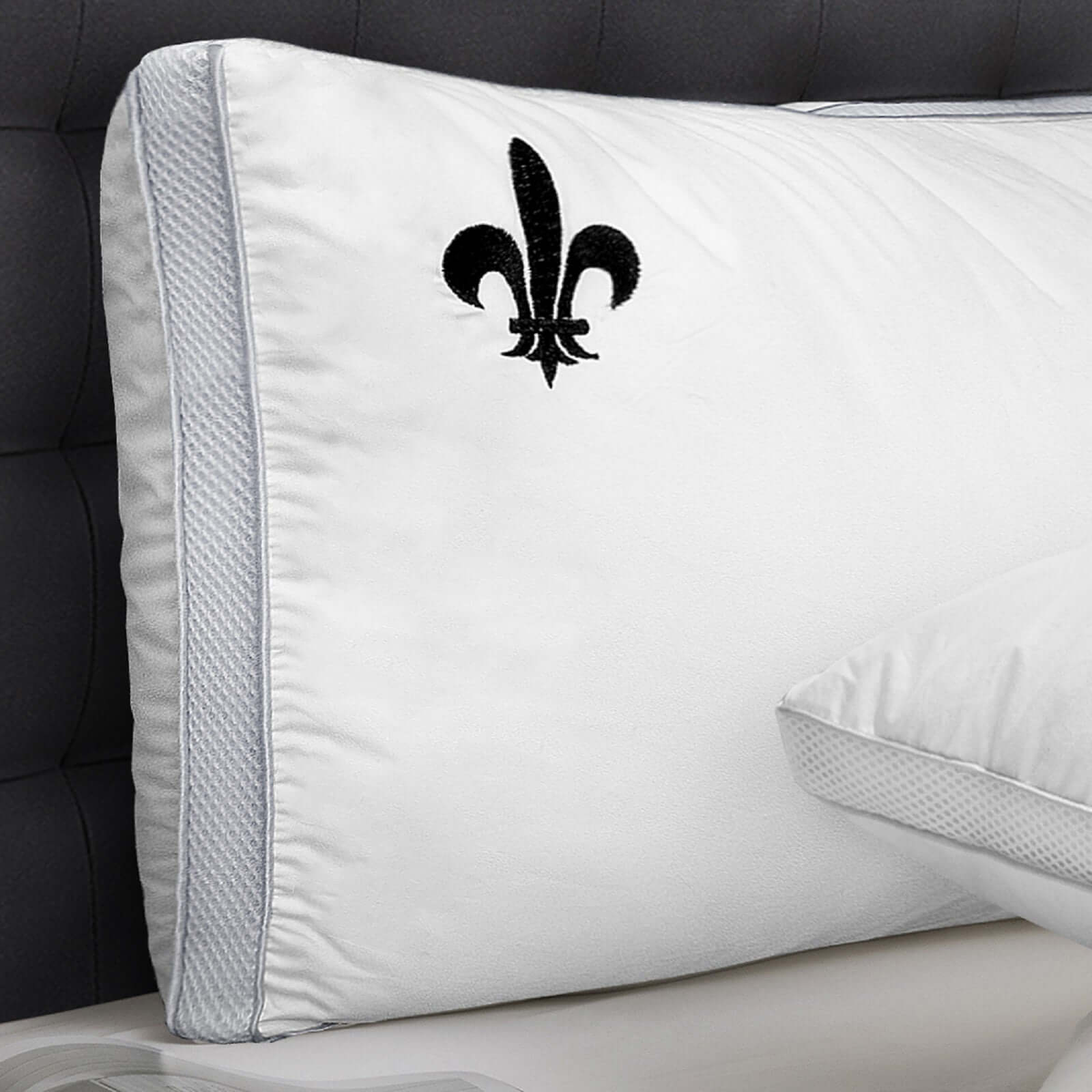 Oreiller ergonomique Softly : microfibre et tissu coton