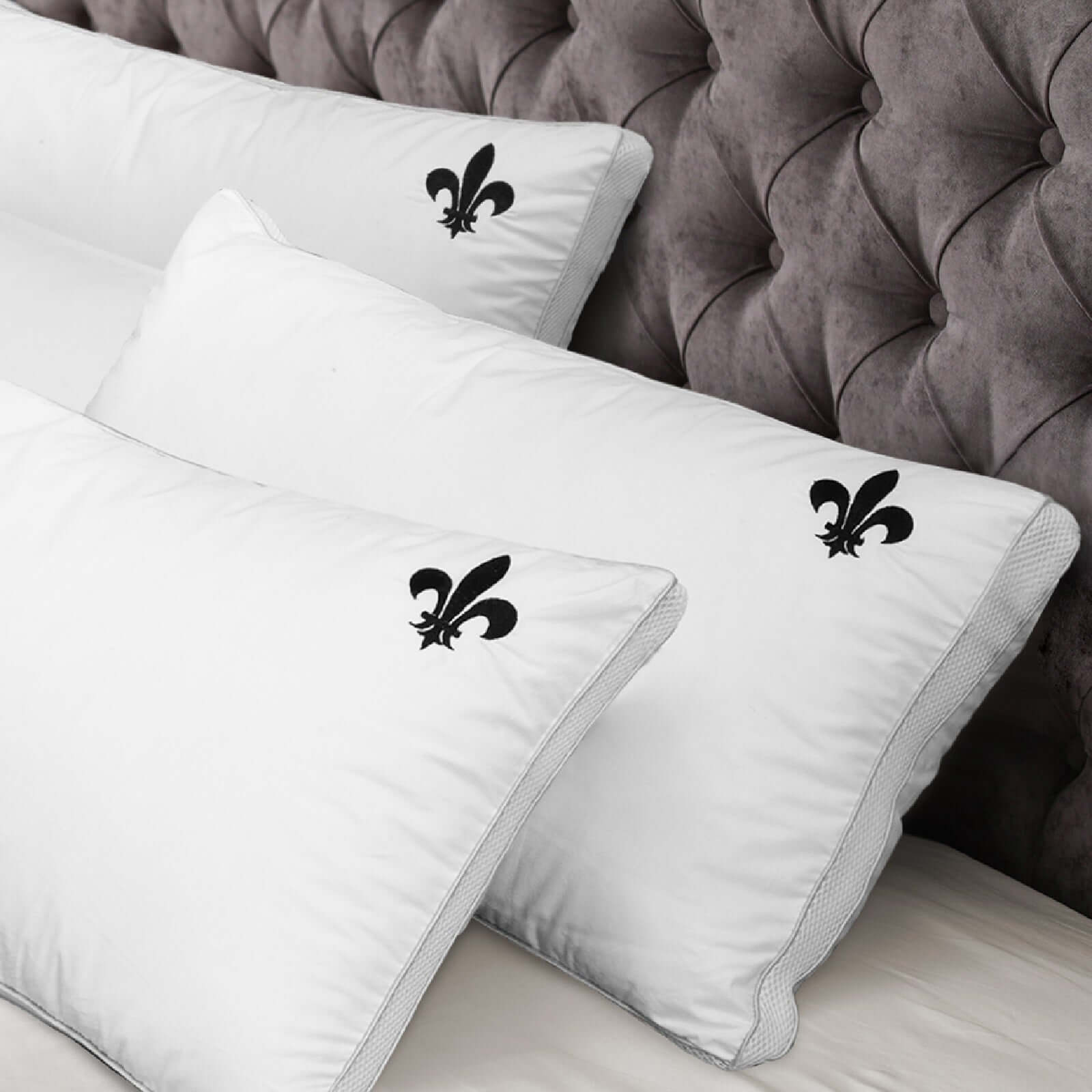 Oreiller ergonomique Softly : microfibre et tissu coton