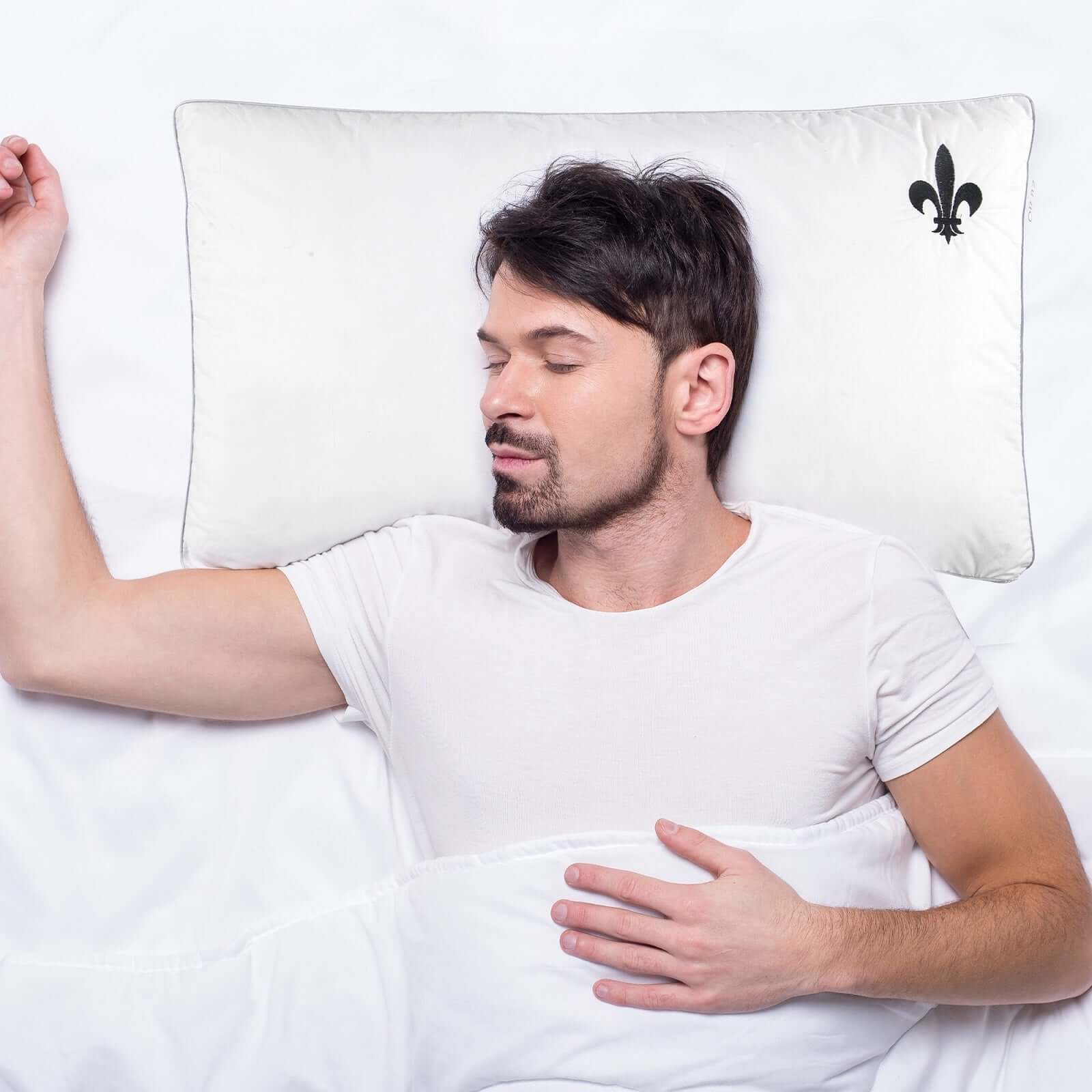 Oreiller ergonomique Softly : microfibre et tissu coton