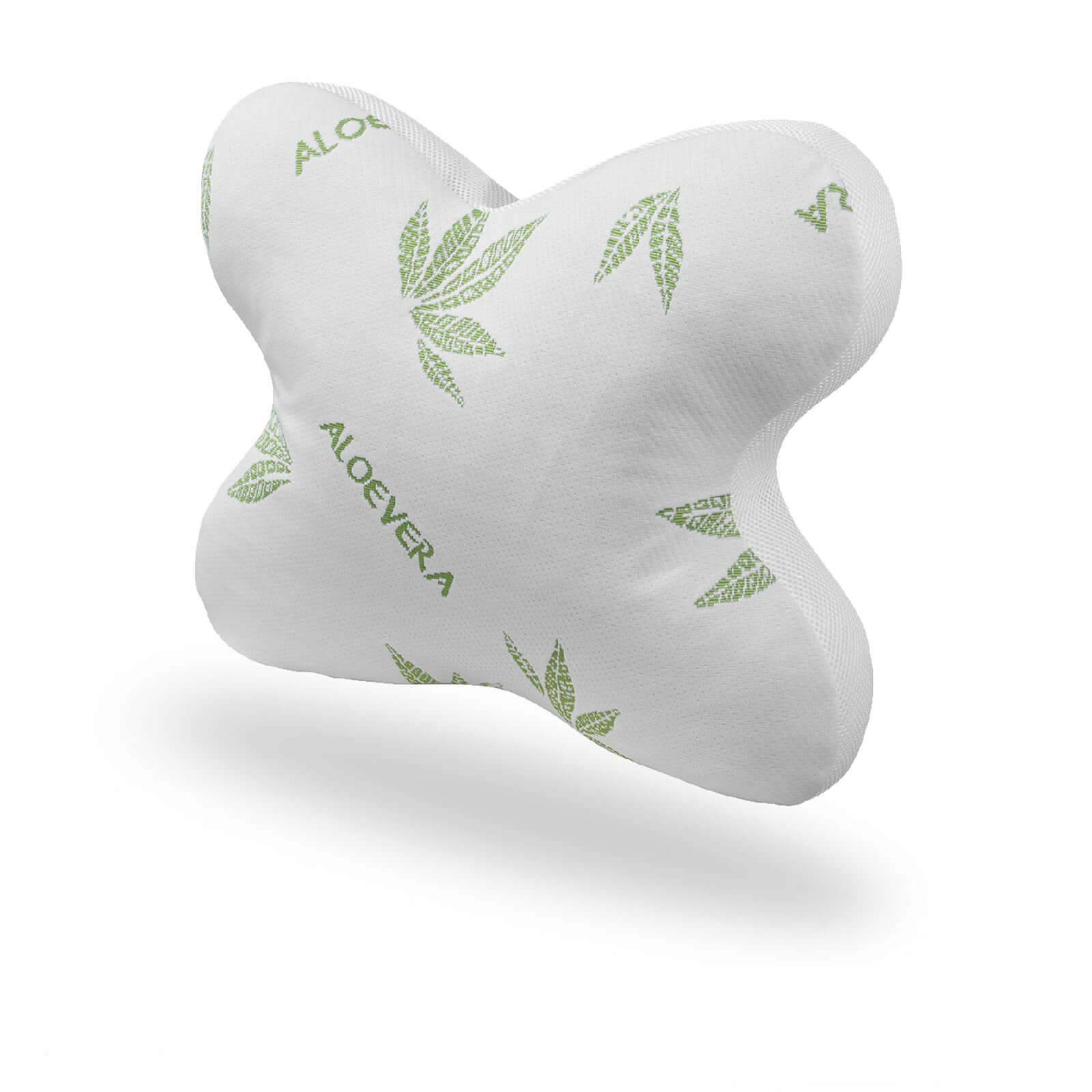 Oreiller papillon ergonomique, microfibre, déhoussable - Collection Papillon