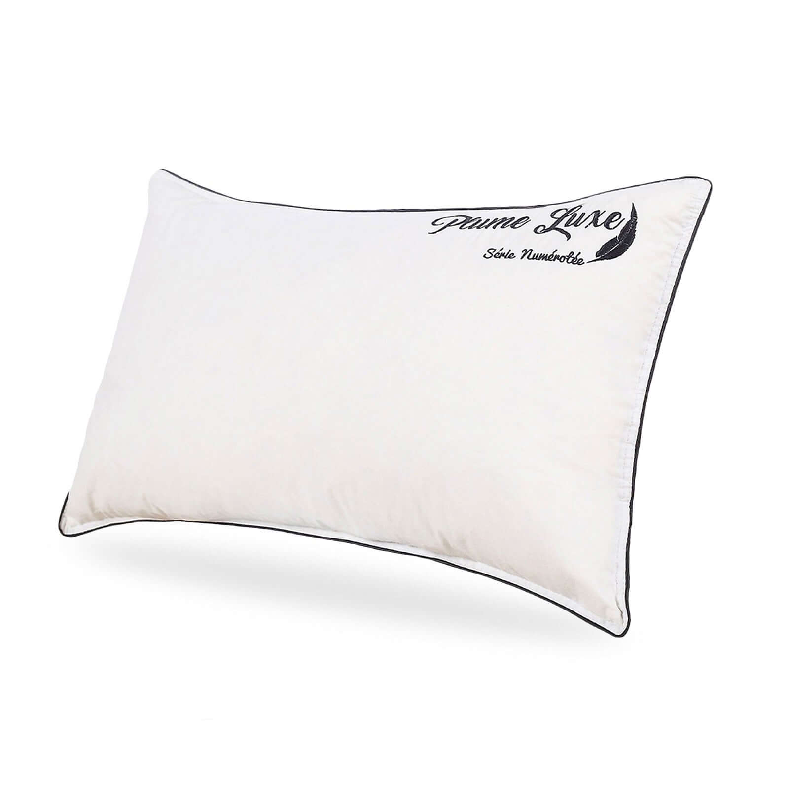 Oreiller plume de canard, coutil coton, ergonomique - Collection Luxe