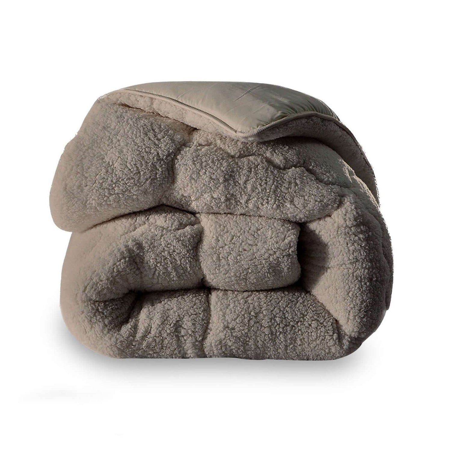 Sherpa-Wolldecke: Wendbar Sommer-Winter