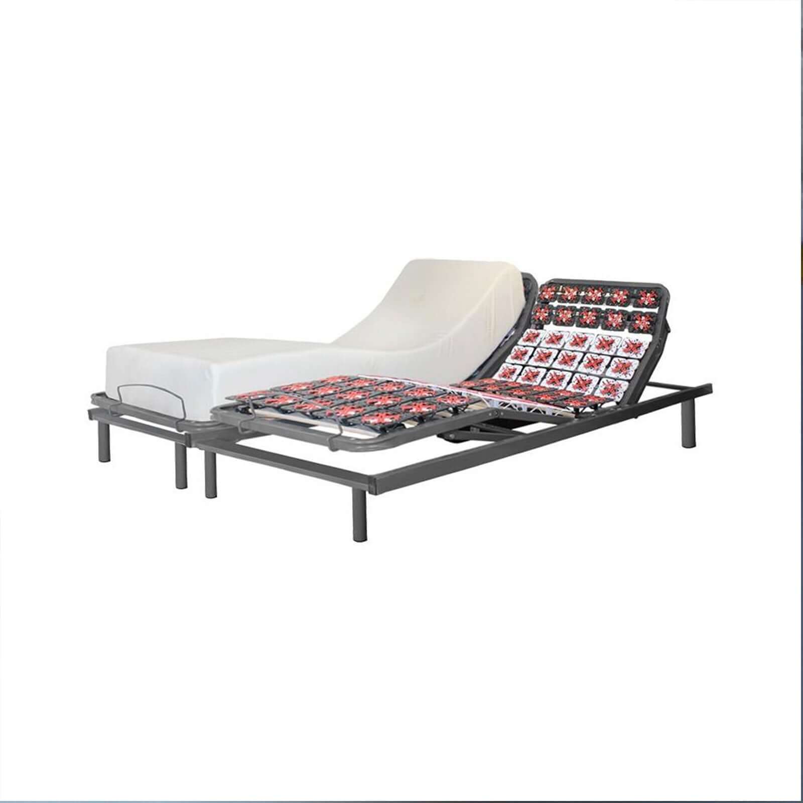 Sommier électrique, orthopédique à plots, matelas relaxation inclus - Collection Technoflex