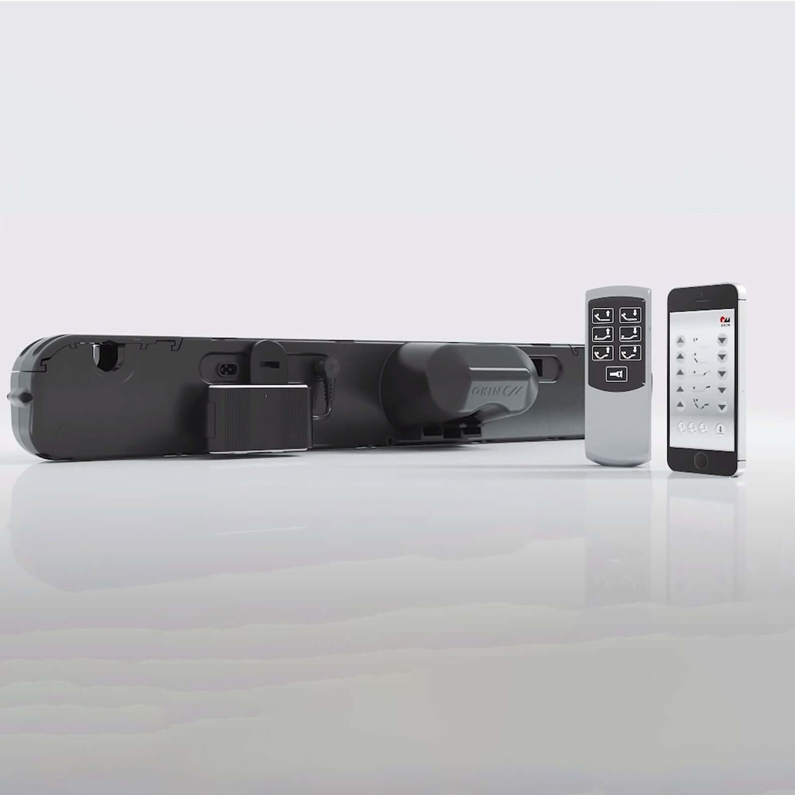 Technoflex Elektrischer orthopädischer Lattenrost: Integriert mit Stellflächen