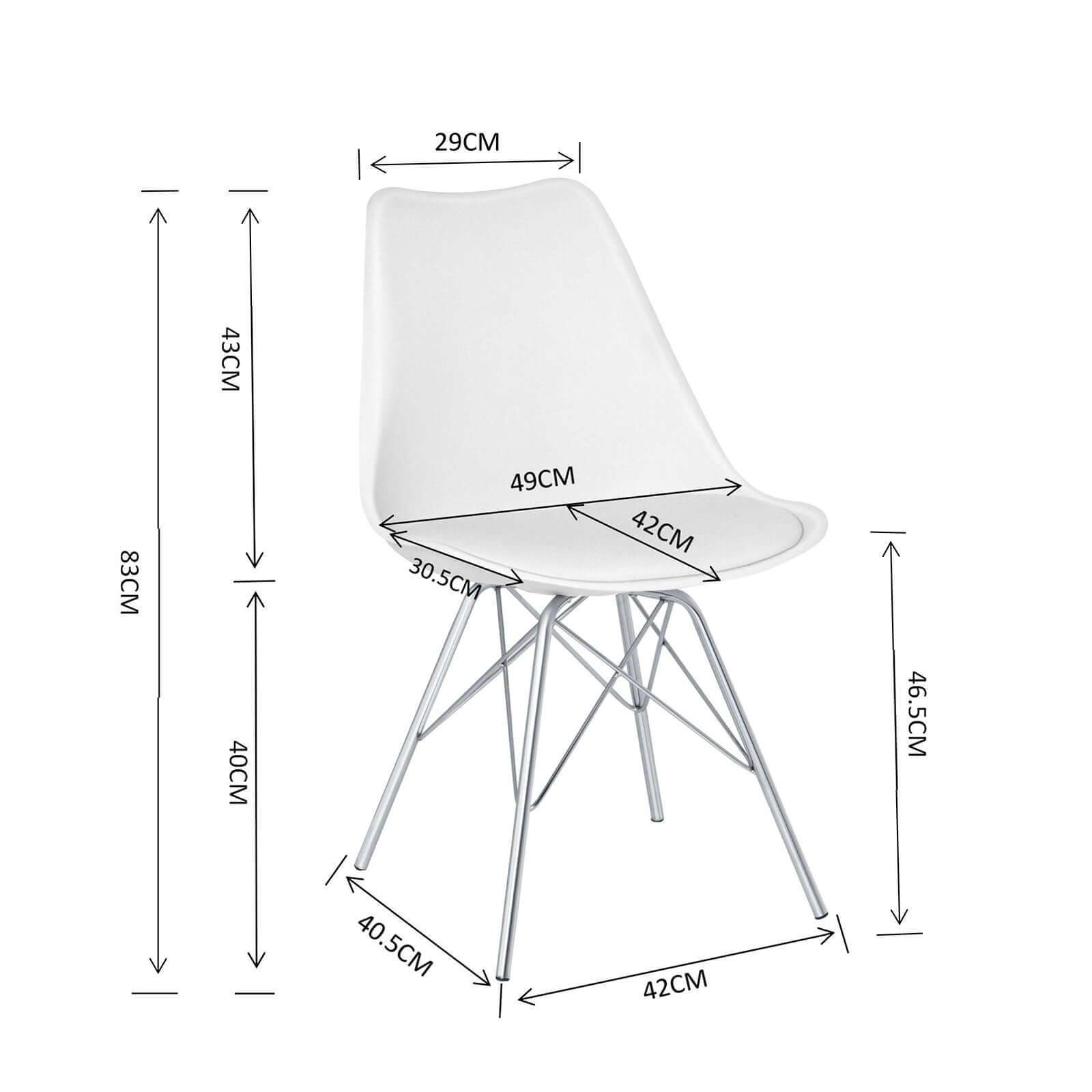 Chaise Epura : Style Scandinave en métal