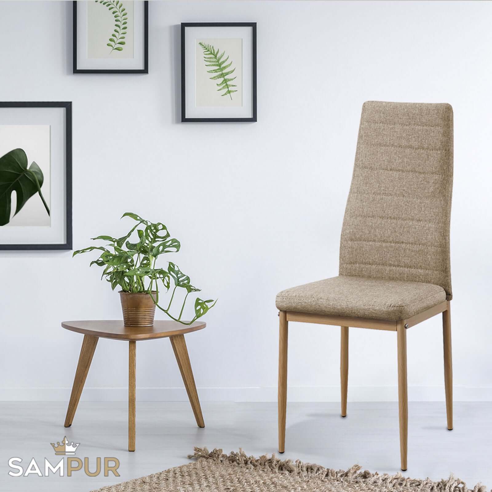 Chaise Carla : Style intemporel en tissu