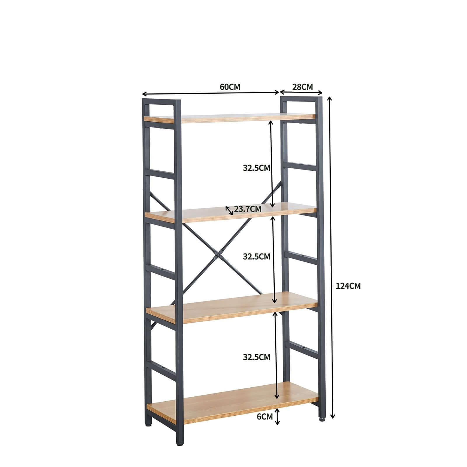 Etagère Aston : Style industriel, Bois et métal