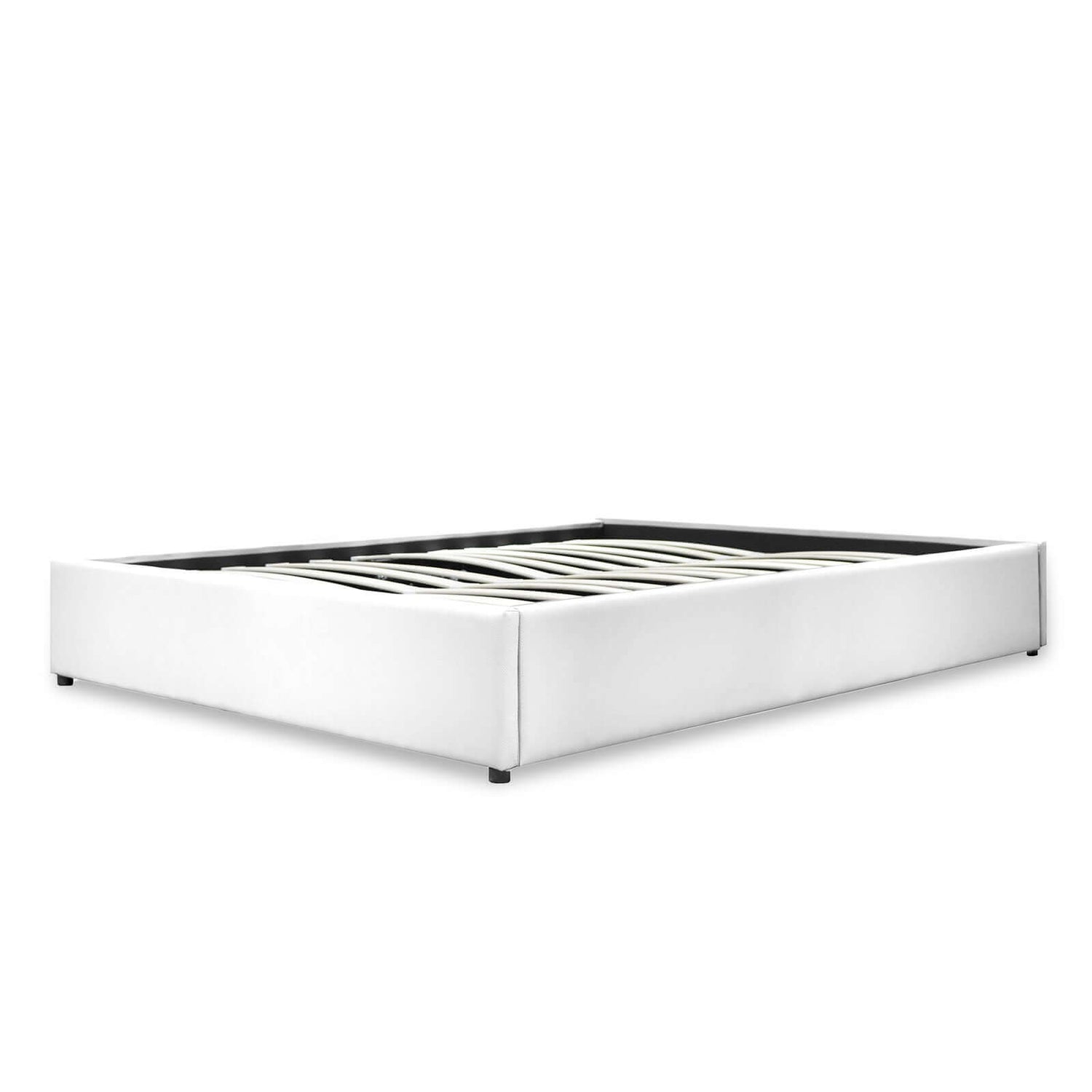 Vegas Bett mit Stauraum: Untergestell aus Kunstleder oder Stoff mit flexiblen Latten