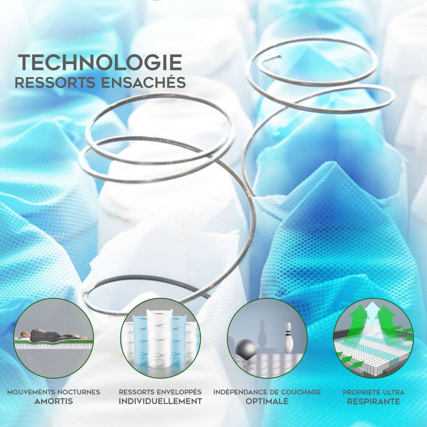 Platinium-Matratze mit Luxuskissen: limitierte Serie