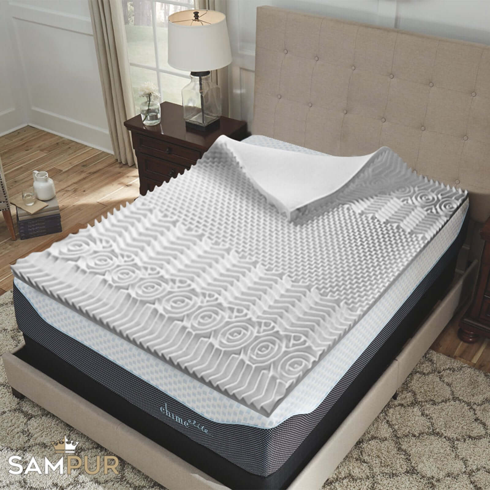 Surmatelas 7 zones de confort - Collection Oxford