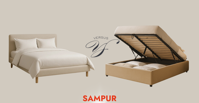Choosing between a traditional bed and a storage bed?