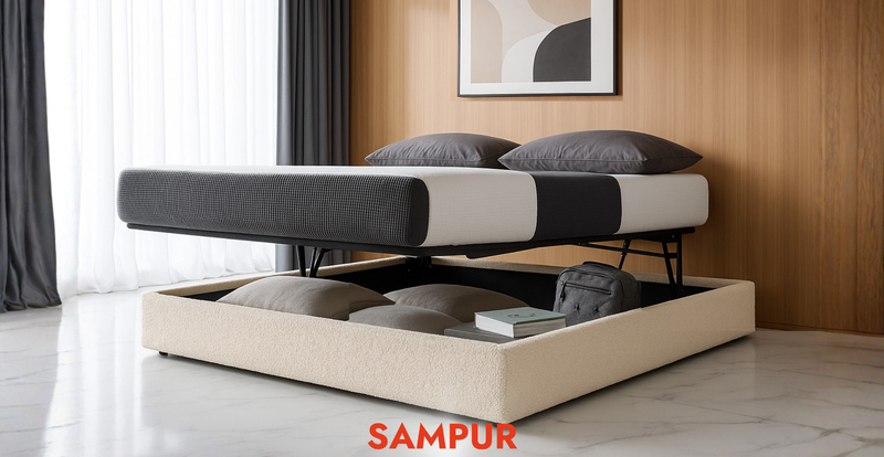 What are the different types of storage beds?