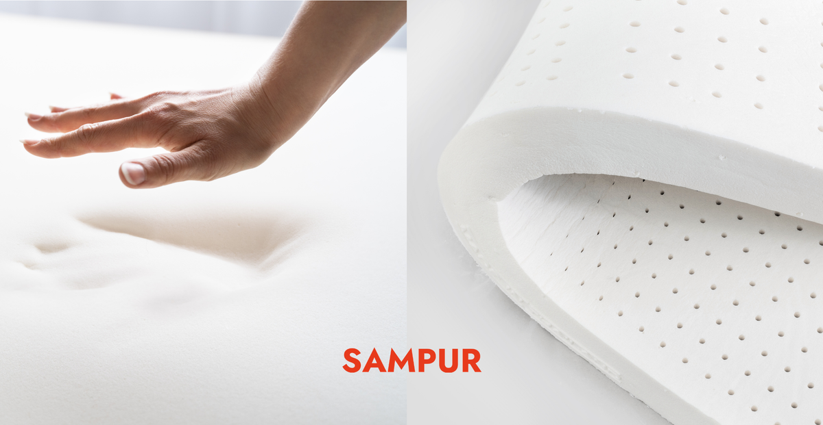 Un matelas en mousse à mémoire de forme et un matelas en latex