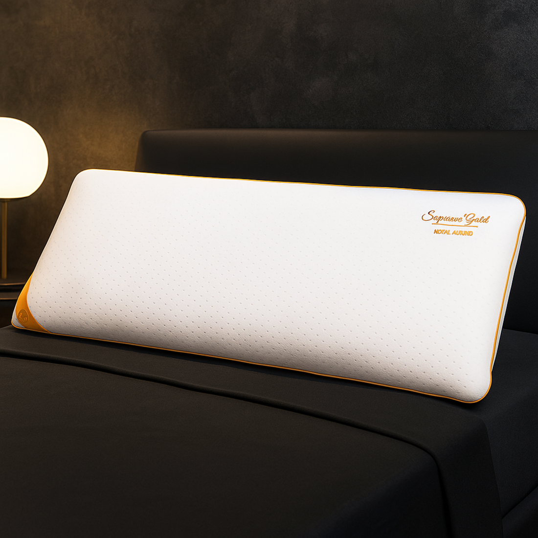 Traversin mémoire de forme, soutien cervical, déhoussable - Collection Gold