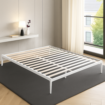 Sommier métallique style industriel, lattes larges, cadre à lattes - Collection Loft