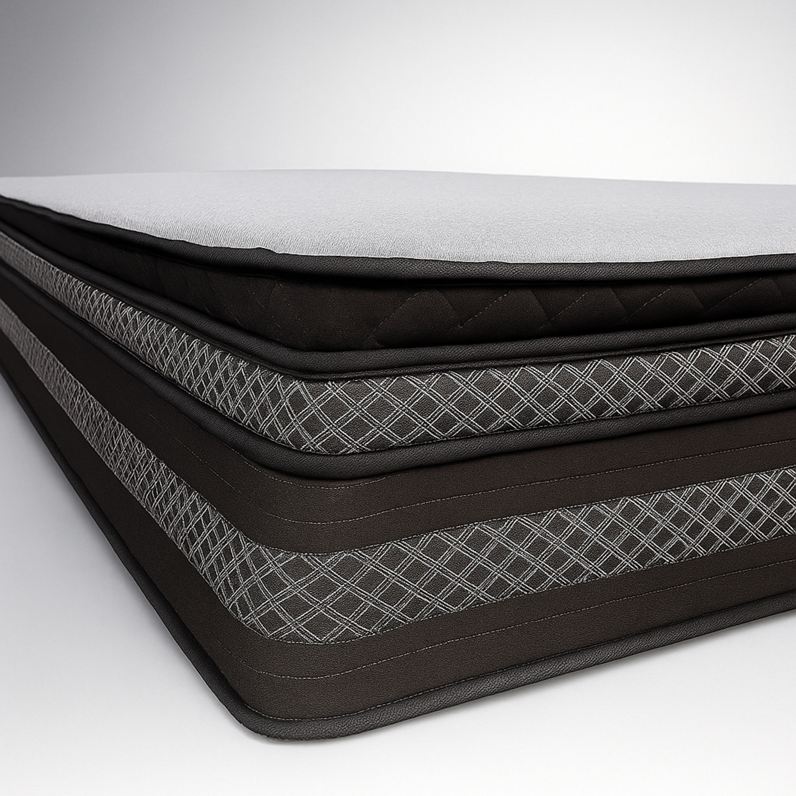 Matelas ressorts ensachés avec double surmatelas mémoire de forme - Collection Nuage