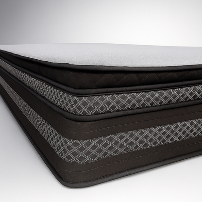 Matelas ressorts ensachés avec double surmatelas mémoire de forme - Collection Nuage