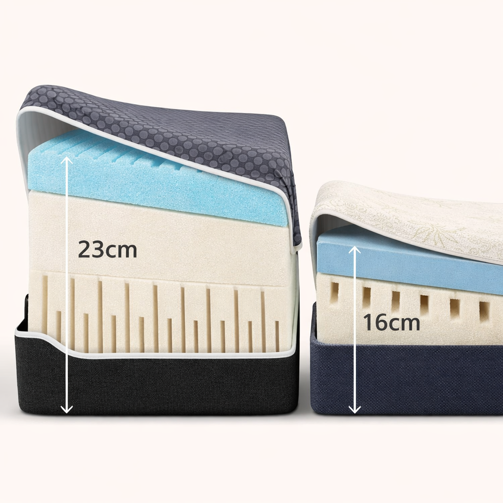Orthopedic electric bed package, light grey fabric, mattress included - Technoflex Collection