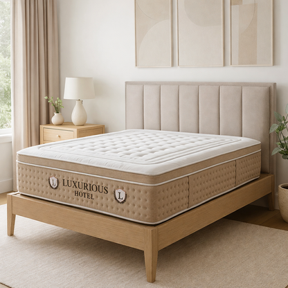 Premium 33cm mattress with integrated topper, hybrid design - Ibiza Collection