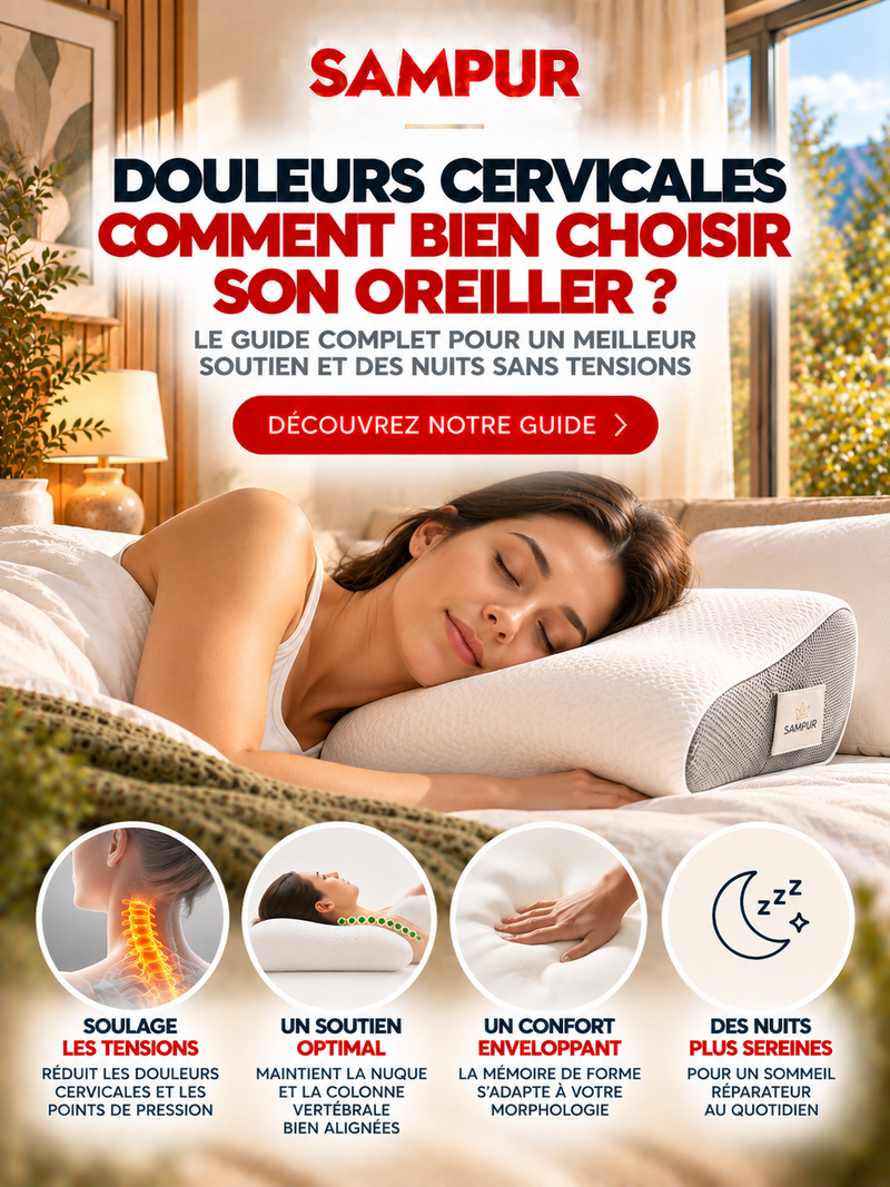 Oreiller ergonomique cervicales